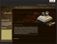 Tablet Screenshot of chopinchocolate.net